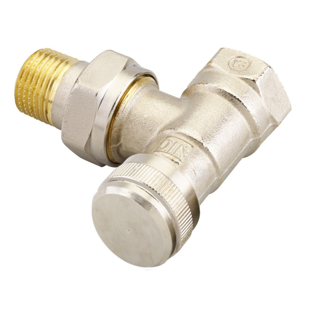 Клапан запорный радиаторный Danfoss угловой DAR 15 003L0133