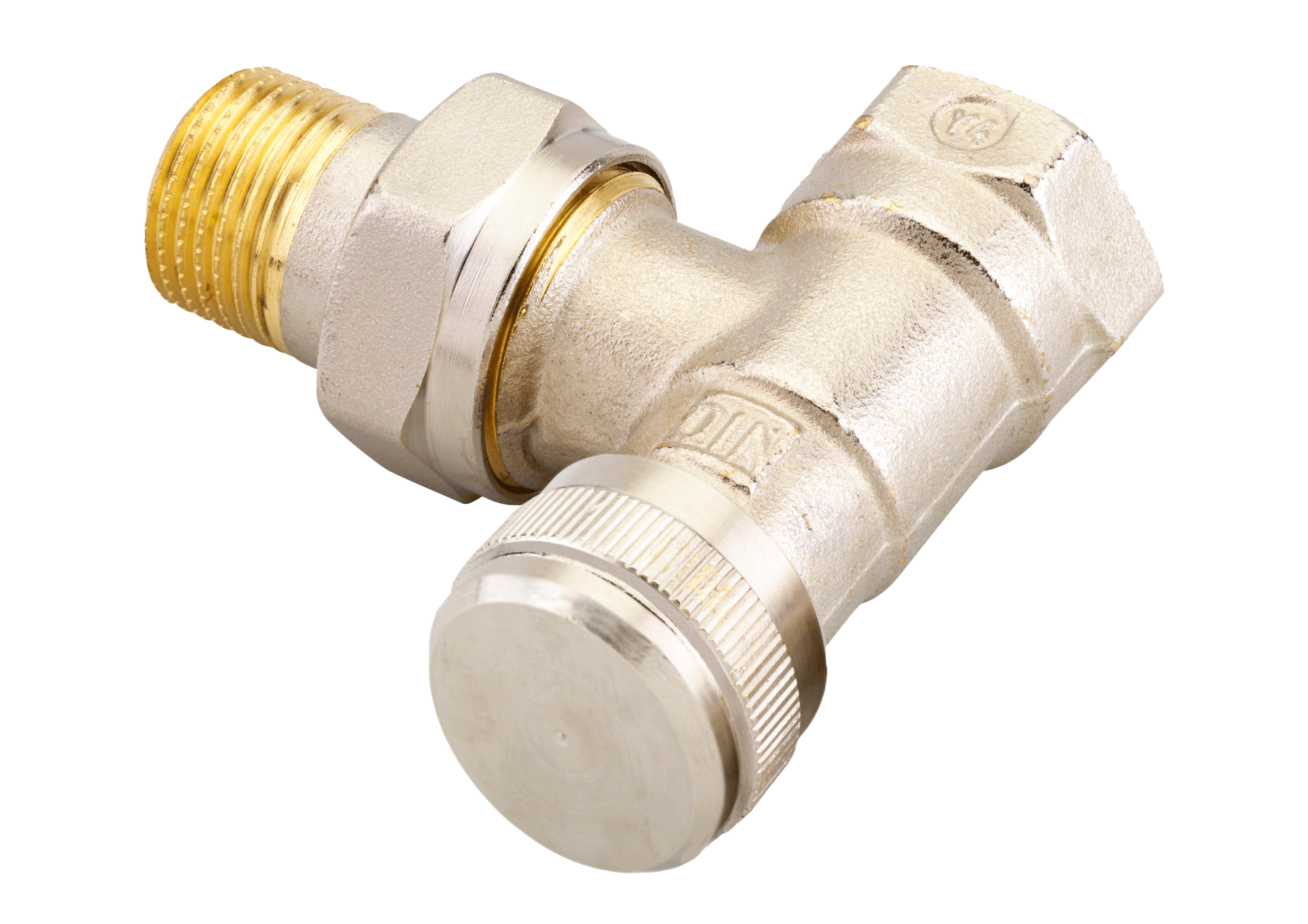 Клапан запорный Danfoss RLV Ду15 угловой