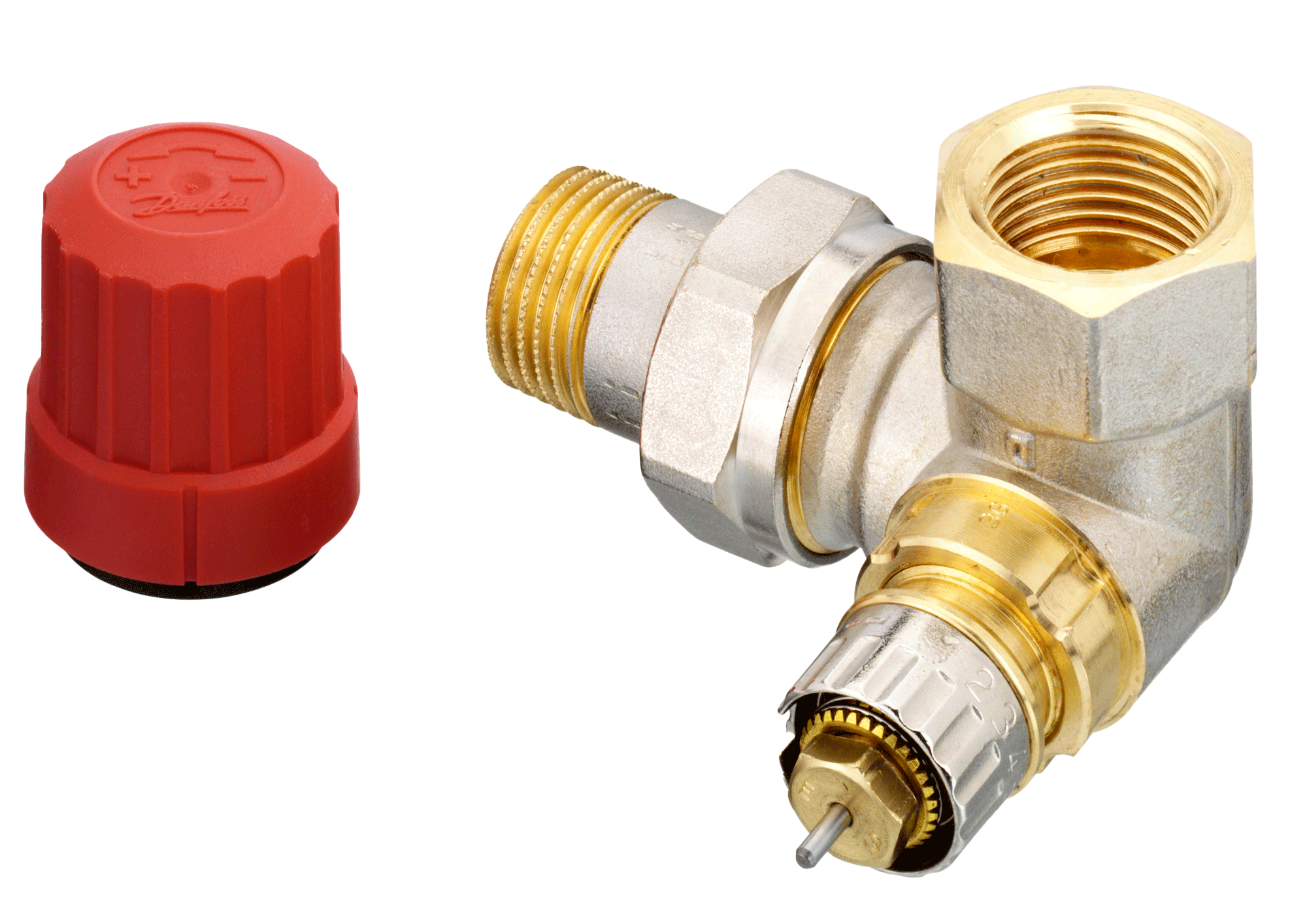 Клапан терморегулирующий Danfoss RTR-N Ду15 угл.