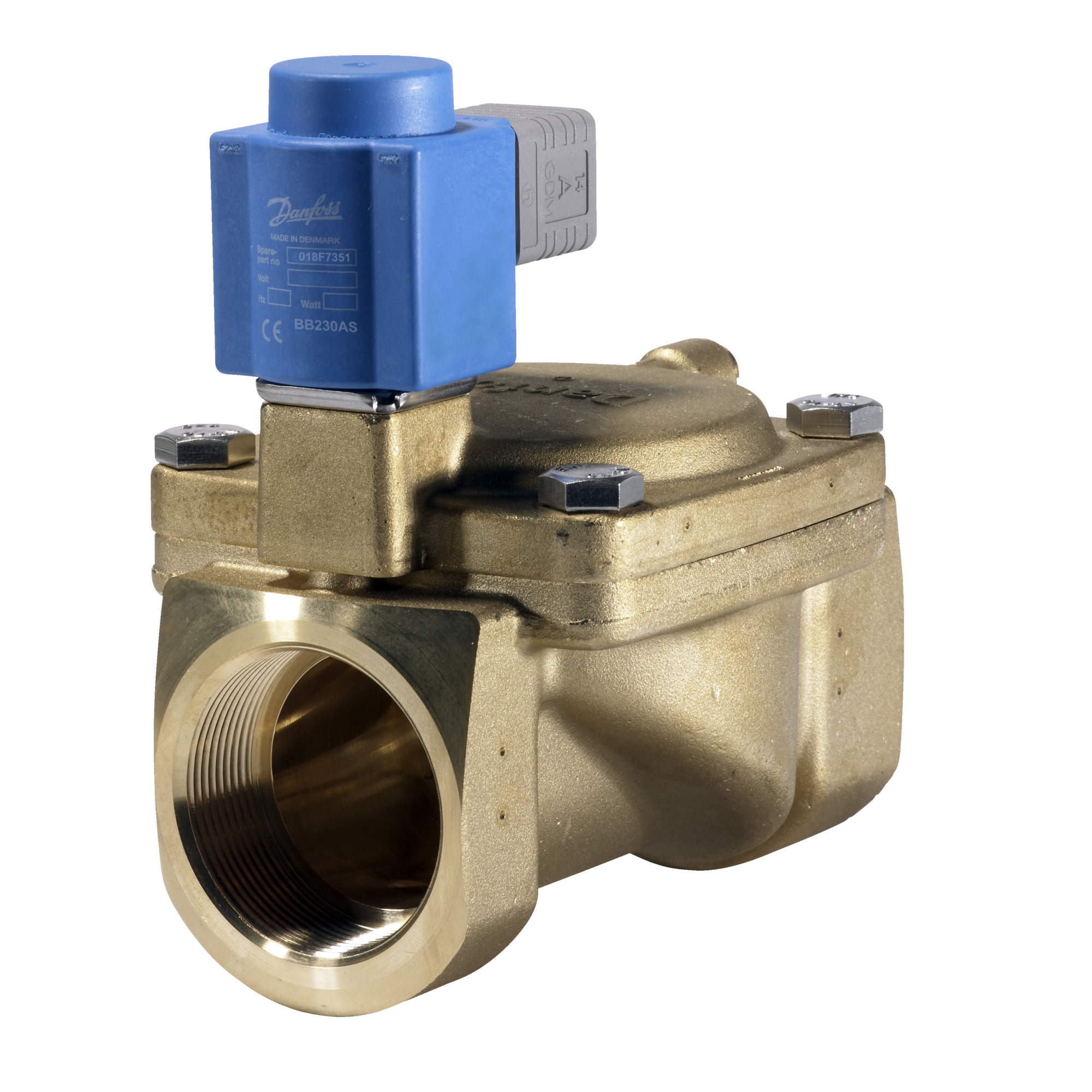 Клапан Danfoss электромагнитный EV220B НЗ Ду50 Ру20 220В