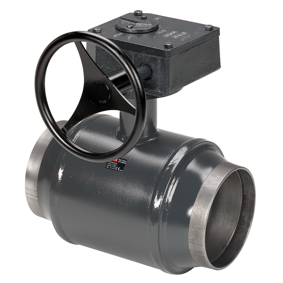 Кран шаровой Danfoss JIP Premium WW Ду250 Ру25 с редуктором
