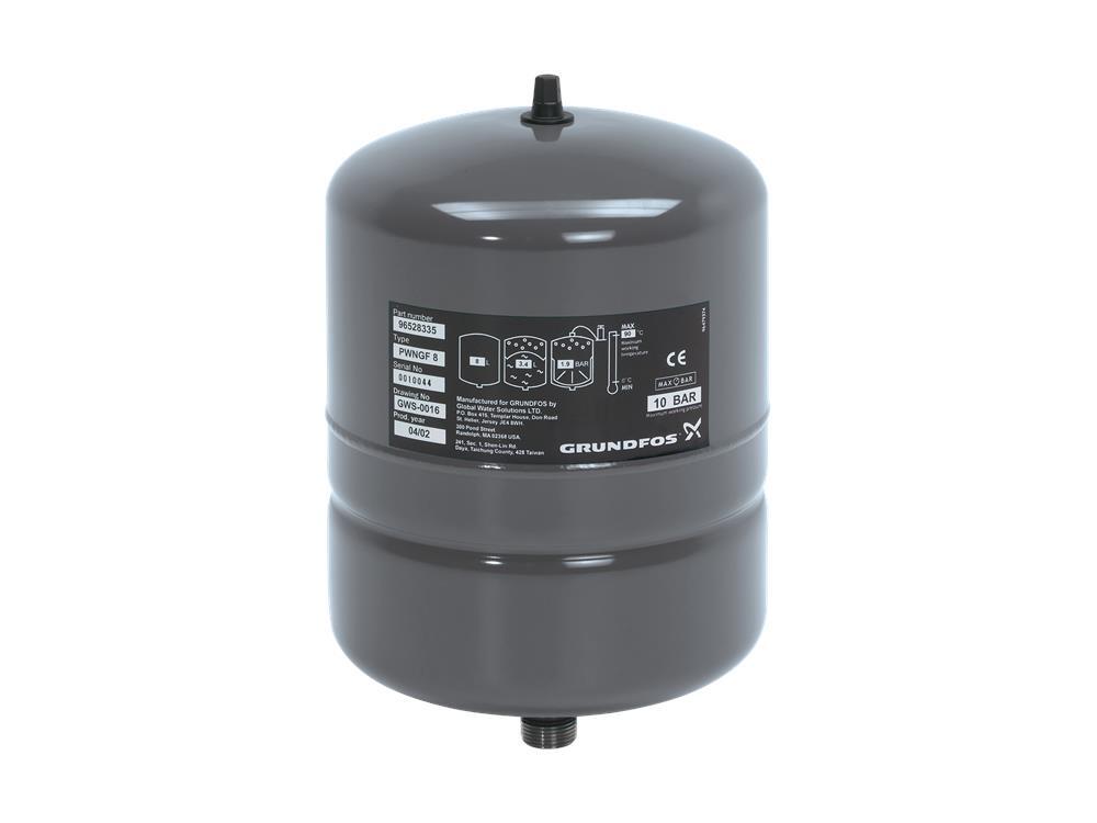 Мембранный напорный бак Grundfos Tank GT-H-8 V PN10 8 л